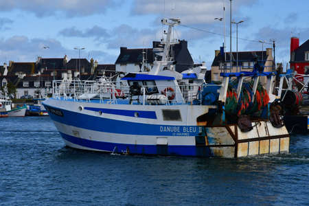 Guilvinec, France - May 16 2021: the fishing portのeditorial素材