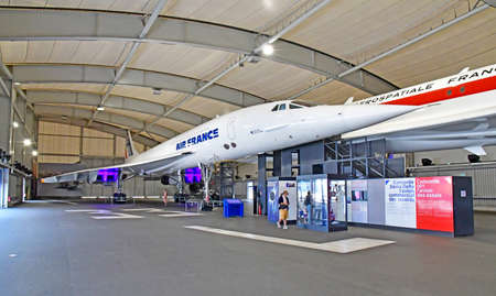 Le Bourget; France - July 31 2021: the Concorde in the air and space museumのeditorial素材