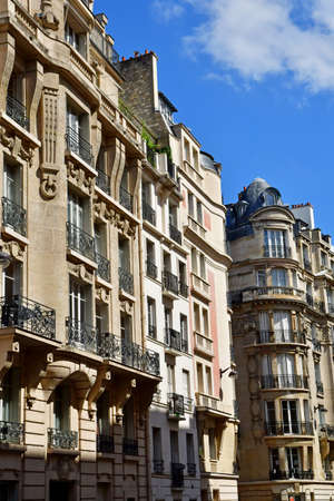 Paris; France - July 8 2021: rue Raynouard in the 16th arrondissementのeditorial素材