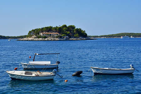 Hvar, Croatia- september 3 2021: the picturesque old cityのeditorial素材