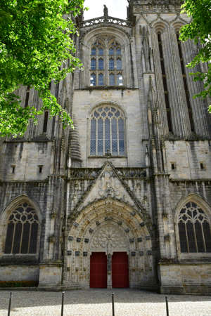 Quimper, France - May 16 2021: the Saint Corentin cathedralのeditorial素材