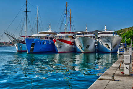 Dubrovnik, Croatia- september 3 2021: the new port
