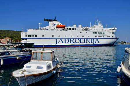 Vis, Croatia- september 3 2021: the picturesque old cityのeditorial素材