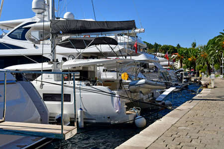 Cavtat, Croatia- september 3 2021: the picturesque city in summer