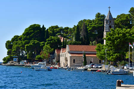 Cavtat, Croatia- september 3 2021: the monastery of Our Lady of the Snowのeditorial素材