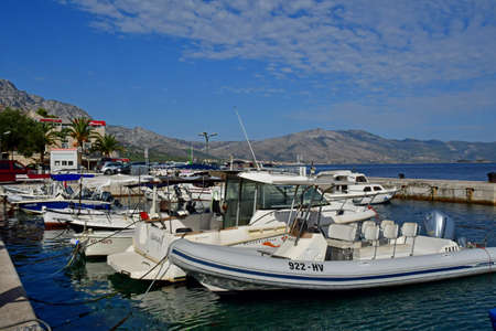 Korcula, Croatia- september 3 2021: the picturesque town in summerのeditorial素材