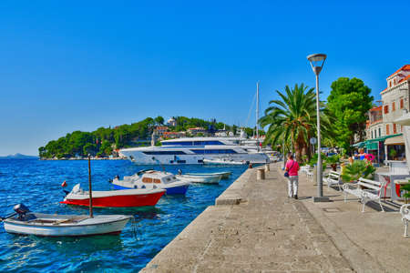 Cavtat, Croatia- september 3 2021: the picturesque city in summerのeditorial素材