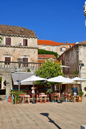 Cavtat, Croatia- september 3 2021: the picturesque city in summerのeditorial素材