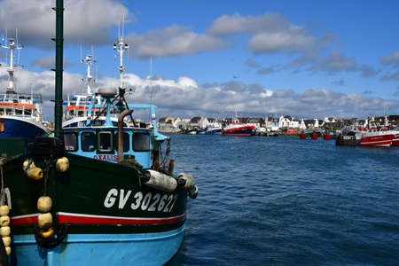 Guilvinec, France - May 16 2021: the fishing portのeditorial素材