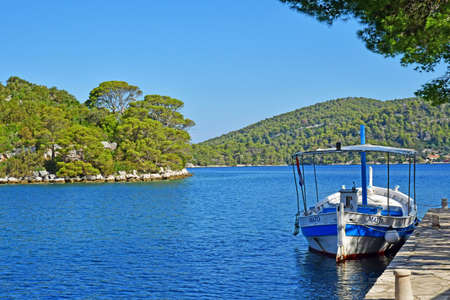 the Mljet island, Croatia- september 3 2021: the picturesque island in summerのeditorial素材