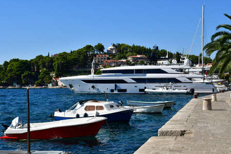 Cavtat, Croatia- september 3 2021: the picturesque city in summerのeditorial素材