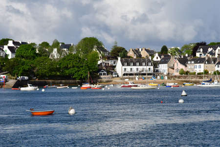 Combrit; France - may 16 2021: touristy cruise on the Odet riverのeditorial素材