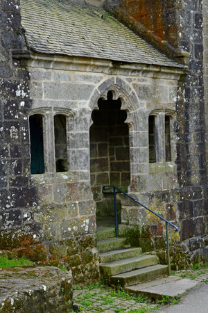 Locronan; France - may 16 2021: the Saint Ronan churchのeditorial素材