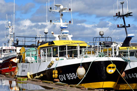 Guilvinec, France - May 16 2021: the fishing portのeditorial素材