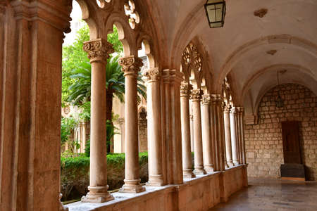 Dubrovnik, Croatia- september 3 2021: the picturesque Dominican monastery museumのeditorial素材