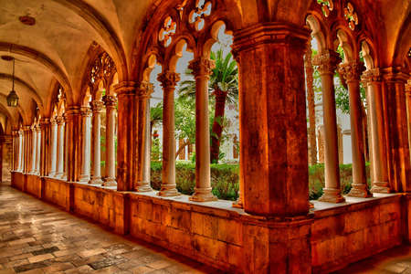 Dubrovnik, Croatia- september 3 2021: the picturesque Dominican monastery museumのeditorial素材