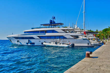 Cavtat, Croatia- september 3 2021: the picturesque city in summer