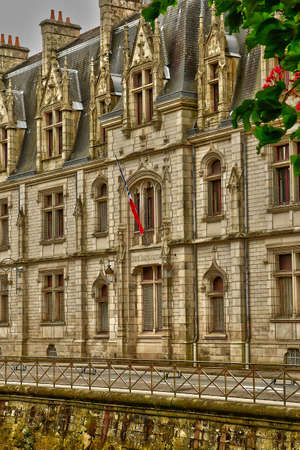 Quimper, France - May 16 2021: the prefecture in the old city centerのeditorial素材