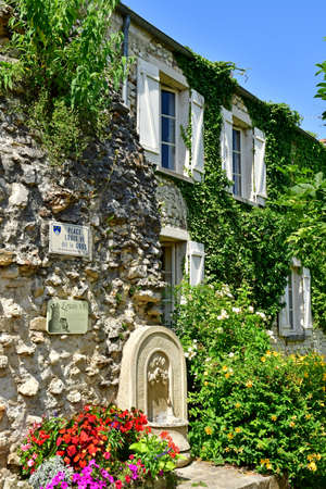 Montchauvet; France - july 20 2021: the picturesque villageのeditorial素材