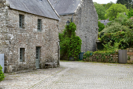 Locronan; France - may 16 2021: the picturesque old villageのeditorial素材