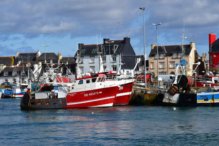 Guilvinec, France - May 16 2021: the fishing portのeditorial素材