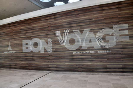 Roissy; France - September 14 2021: a departure lounge in the Paris Charles de Gaulle airportのeditorial素材