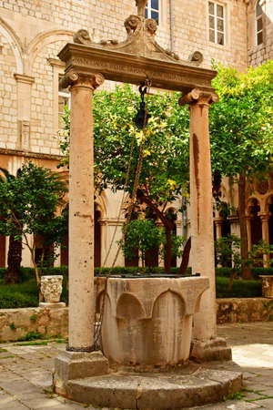 Dubrovnik, Croatia- september 3 2021: the picturesque Dominican monastery museumのeditorial素材