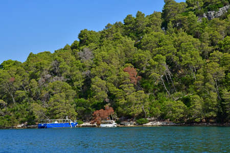 the Mljet island, Croatia- september 3 2021: the picturesque island in summerのeditorial素材
