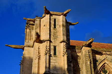 Dives sur Mer; France - November 27 2021: the Notre Dame churchのeditorial素材