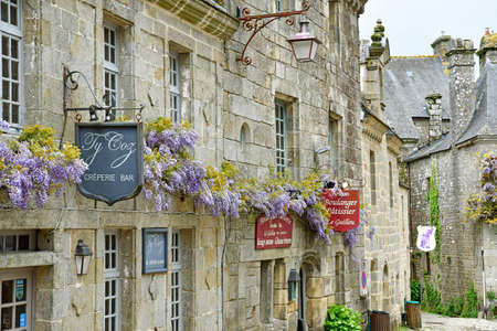 Locronan; France - May 16 2021: the picturesque old villageのeditorial素材