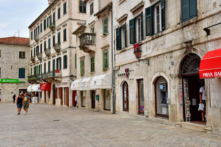 Kotor; Montenegro - september 13 2021: the picturesque old cityのeditorial素材