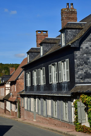Lyons la Foret; France - October 9 2021: the picturesque village in Normandyのeditorial素材