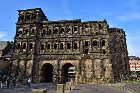 Sort; Germany- August 11 2021: the Porta Nigraのeditorial素材