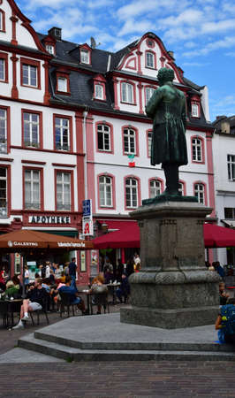 Koblenz; Germany- August 11 2021: the Jesuit squareのeditorial素材