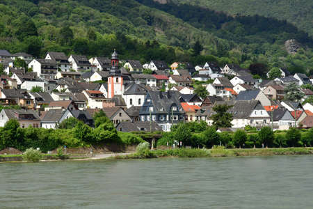 Rhine Valley; Germany- August 11 2021: the valley of medieval castlesのeditorial素材