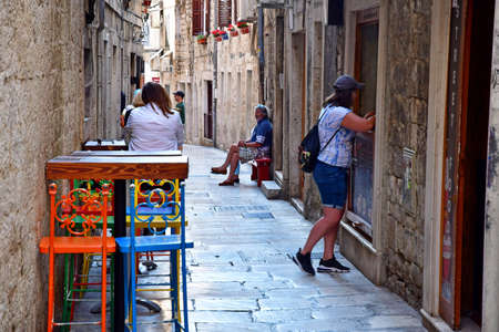 Split, Croatia - September 5 2021: the picturesque city in summerのeditorial素材