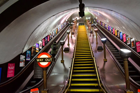London; England - October 21 2021: the Swiss Cottage stationのeditorial素材