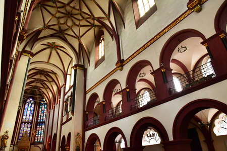 Koblenz; Germany- August 11 2021: the Our Lady churchのeditorial素材