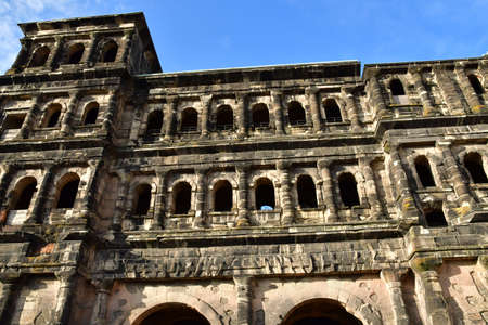 Sort; Germany- August 11 2021: the Porta Nigraのeditorial素材