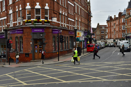 London; Hampstead; England - October 21 2021: the Hampstead station