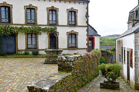 Cross Bridge; France - May 16 2021: the picturesque villageのeditorial素材