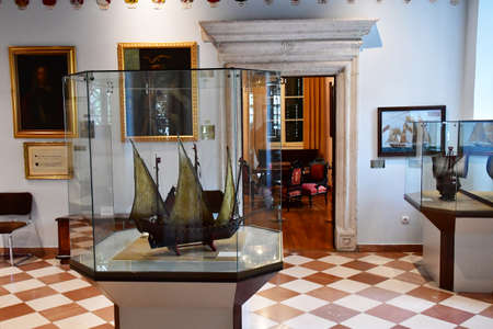 Kotor; Montenegro - September 13 2021: the maritime museum in the old cityのeditorial素材
