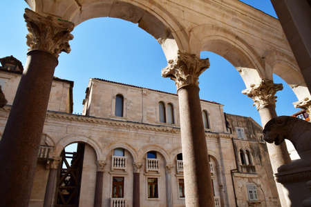 Split, Croatia - September 5 2021: the Diocletian palaceのeditorial素材