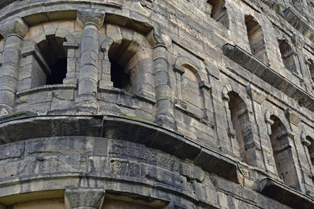 Sort; Germany- August 11 2021: the Porta Nigraのeditorial素材