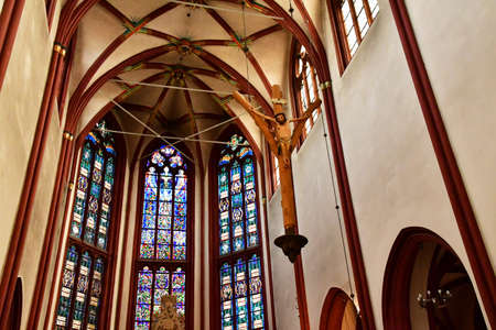 Koblenz; Germany- August 11 2021: the Our Lady churchのeditorial素材