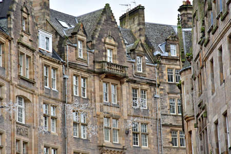 Edinburgh,Scotland - October 21 2021: the old picturesque cityのeditorial素材