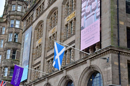 Edinburgh,Scotland - October 21 2021: the old picturesque cityのeditorial素材