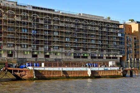 London; England - October 21 2021: a fluvial cruise on the Thames riverのeditorial素材