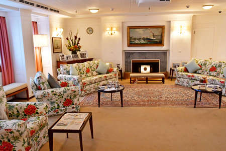 Edinburgh,Scotland - October 21 2021: the Britannia Queen boat built in 1953のeditorial素材