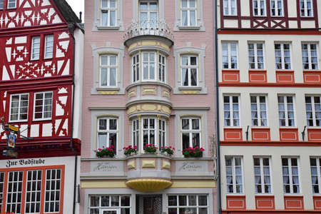 Bernkastel Kues; Germany- August 11 2021: the picturesque city in summerのeditorial素材